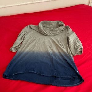 Tie dye cowl neck tunic